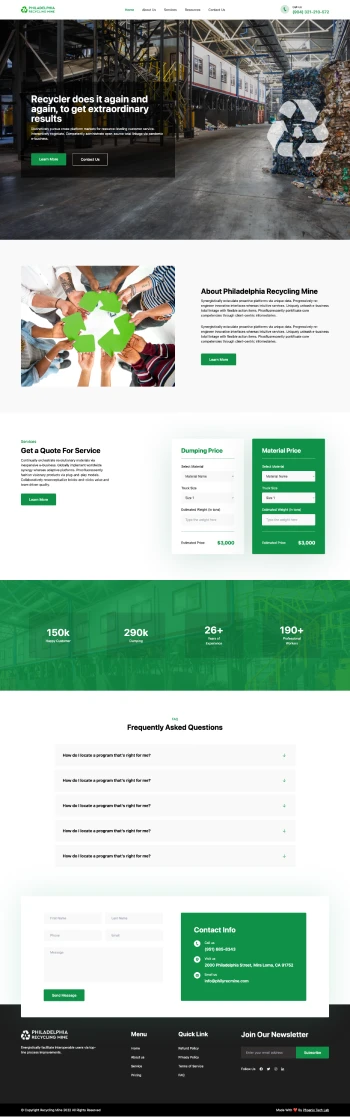 Philly Rec Mine Website